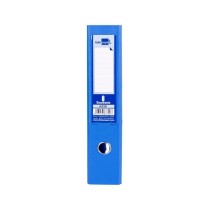 Archivador de palanca liderpapel folio documenta forrado pvc con rado lomo 75mm azul compresor metalico
