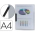 Carpeta liderpapel dossier pinza lateral 35445 polipropileno din a4 incolora 30 hojas pinza giratoria