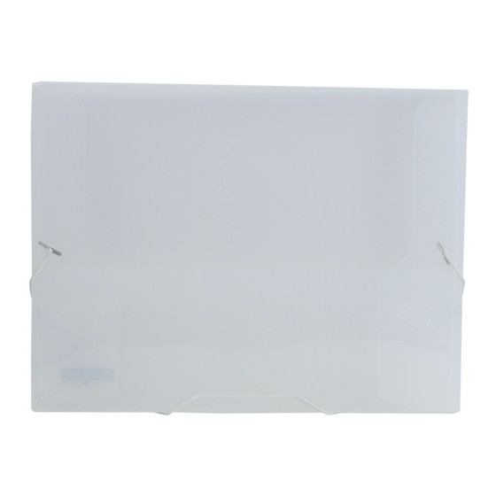 Carpeta liderpapel portadocumentos gomas 36934 polipropileno din a4 transparente translucido - lomo 25 mm