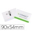 Identificador con pinza e imperdible q-connect kf01567 54x90 mm