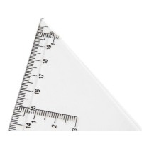 Escuadra liderpapel 30 cm plastico cristal