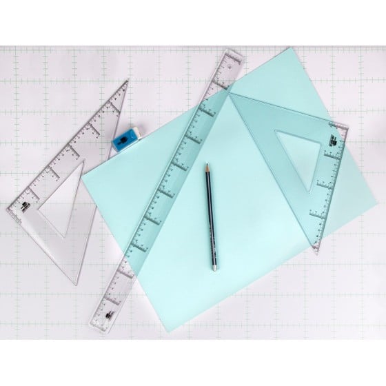 Regla liderpapel plastico cristal 60 cm