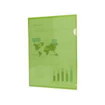 Carpeta liderpapel dossier uñero 44003 polipropileno din a4 verde 20 hojas