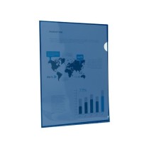 Carpeta liderpapel dossier uñero 44002 polipropileno din a4 azul 20 hojas