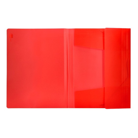 Carpeta liderpapel gomas solapas 34960 polipropileno din a4 rojo translucido