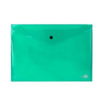 Carpeta liderpapel dossier broche 34043 polipropileno din a4 verde transparente 50 hojas