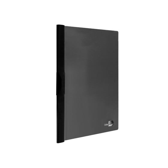 Carpeta liderpapel dossier pinza lateral 35365 polipropileno din a4 negra 30 hojas pinza deslizante