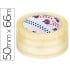 Cinta adhesiva eurocel polipropileno transparente 66 mt x 50 mm -para embalaje