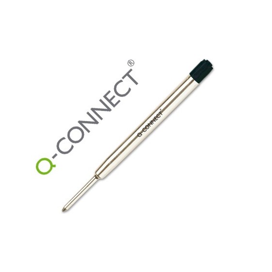 Recambio boligrafo q-connect tipo parker negro