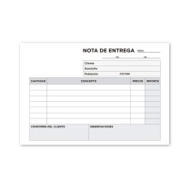 Talonario liderpapel entregas 8º original y copia t228 apaisado