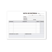 Talonario liderpapel entregas 8º original t128 apaisado