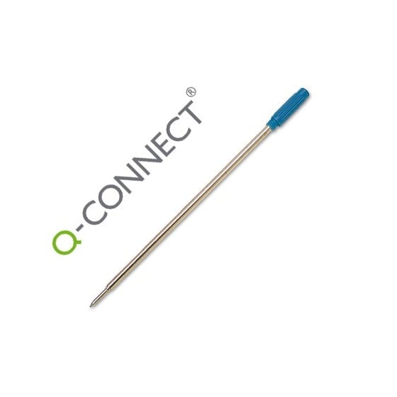 Recambio boligrafo q-connect tipo cross azul