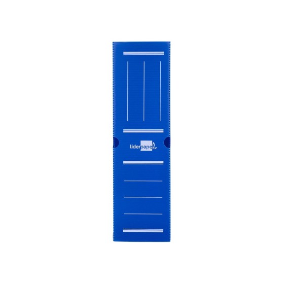 Caja archivo definitivo plastico liderpapel azul 360x260x100 mm