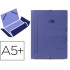 Carpeta liderpapel gomas cuarto 3 solapas carton pintado azul