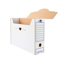 Caja archivo definitivo liderpapel ecouse carton 100% reciclado 103 cuarto 278x213x105mm 325g/m2