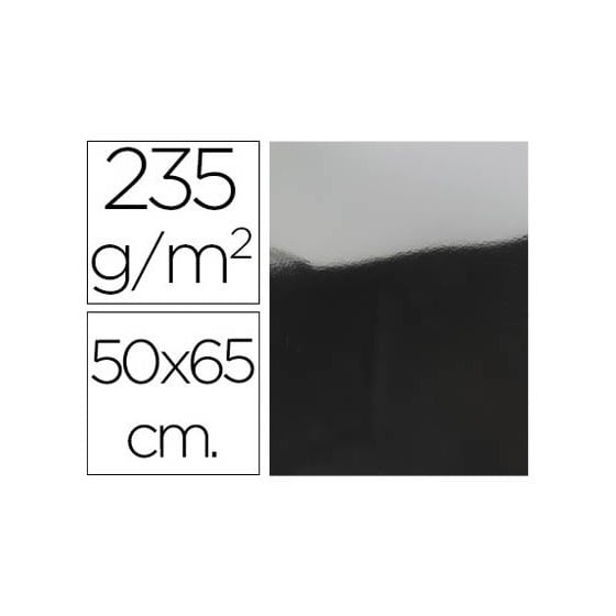 Cartulina liderpapel 50x65 cm 235g/m2 metalizada plata