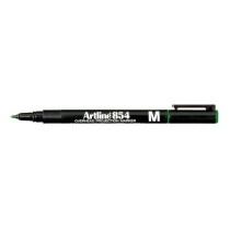 Rotulador artline retroproyeccion punta fibra permanente ek-853 verde -punta redonda 0.5 mm