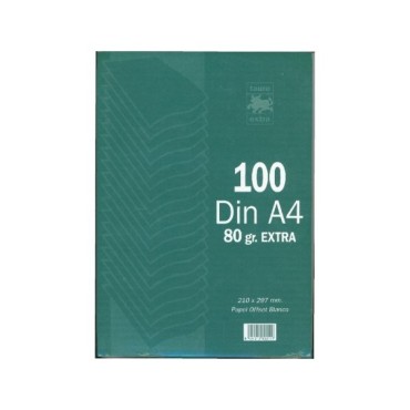 Papel Din A4 TAURO 80 g. Paquete x100 Hojas