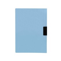 Carpeta liderpapel dossier pinza lateral polipropileno din a4 celeste opaco 30 hojas pinza deslizante