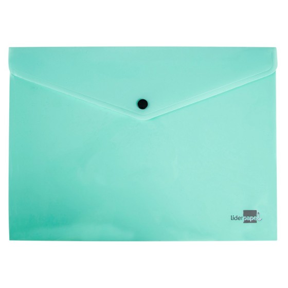 Carpeta liderpapel dossier broche polipropileno din a4 verde manzana opaco 50 hojas