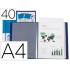 Carpeta liderpapel personaliza 40 fundas canguro polipropileno din a4 azul translucido portada y lomo
