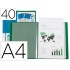 Carpeta liderpapel personaliza 20 fundas canguro polipropileno din a4 verde translucido portada y lomo