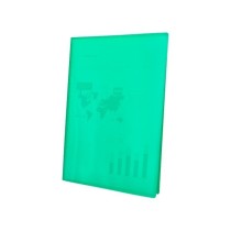 Carpeta liderpapel escaparate 60 fundas polipropileno din a4 verde translucido