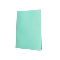 Carpeta liderpapel escaparate 40 fundas polipropileno din a4 verde manzana opaco