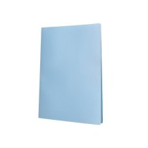 Carpeta liderpapel escaparate 40 fundas polipropileno din a4 celeste opaco