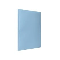 Carpeta liderpapel escaparate 40 fundas polipropileno din a4 celeste opaco