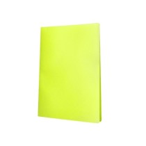 Carpeta liderpapel escaparate 40 fundas polipropileno din a4 amarillo fluor opaco