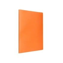 Carpeta liderpapel escaparate 20 fundas polipropileno din a4 naranja fluor opaco