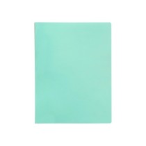 Carpeta liderpapel escaparate 10 fundas polipropileno din a4 verde manzana opaco