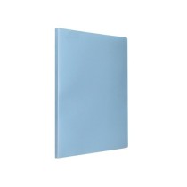 Carpeta liderpapel escaparate 10 fundas polipropileno din a4 celeste opaco