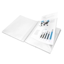 Carpeta liderpapel escaparate con espiral 10 fundas polipropileno din a4 transparente