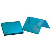 Carpeta liderpapel portadocumentos gomas polipropileno din a4 celeste opaco lomo 25 mm