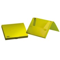 Carpeta liderpapel portadocumentos gomas polipropileno din a4 amarillo fluor opaco lomo 25 mm