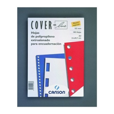 Tapa Encuadernar CANSON Cover-Lline A4 0,5 mm. Transparente