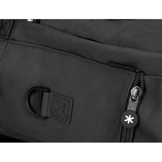 Cartera antartik mochila 2 asas y bolsillos exteriores negro 300x115x390 mm