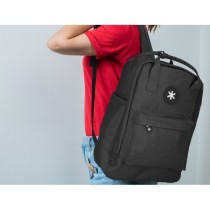 Cartera antartik mochila 2 asas y bolsillos exteriores negro 300x115x390 mm