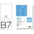 Bloc notas liderpapel liso b7 80 hojas 60g/m2 perforado