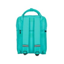 Cartera antartik mochila 2 asas y bolsillos exteriores menta 300x115x390 mm