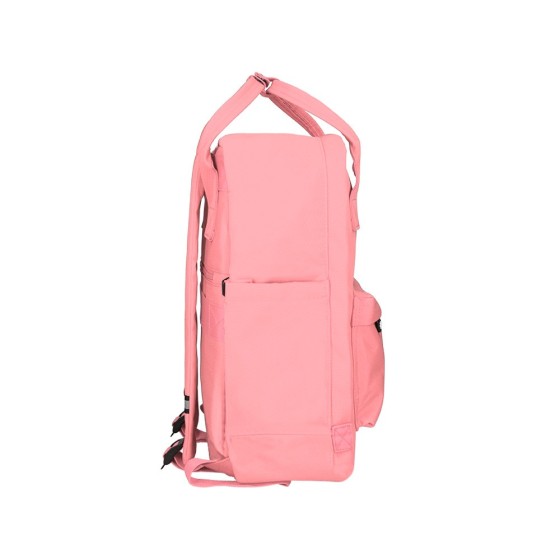 Cartera antartik mochila 2 asas y bolsillos exteriores coral 300x115x390 mm