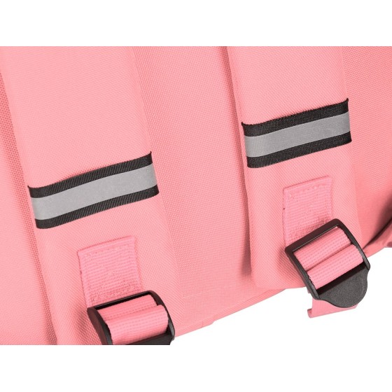Cartera antartik mochila 2 asas y bolsillos exteriores coral 300x115x390 mm