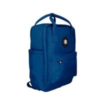 Cartera antartik mochila 2 asas y bolsillos exteriores azul 300x115x390 mm