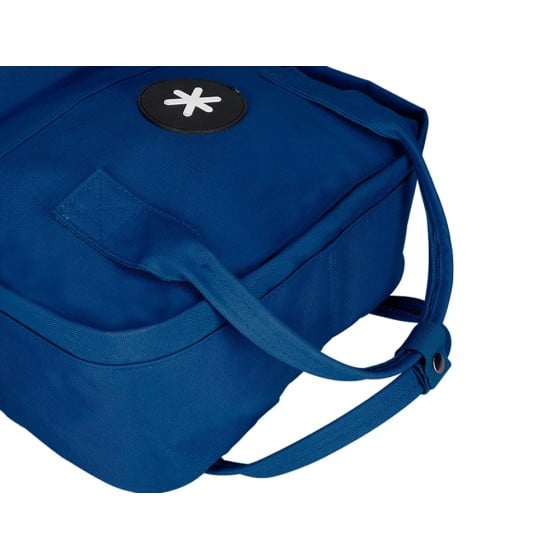 Cartera antartik mochila 2 asas y bolsillos exteriores azul 300x115x390 mm