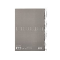 Cuaderno espiral liderpapel a4 crafty tapa forrada 80h 90 gr rayado horizontal con margen colores surtidos