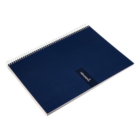 Cuaderno espiral liderpapel a4 crafty tapa forrada 80h 90 gr rayado horizontal con margen colores surtidos