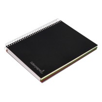 Cuaderno espiral liderpapel a5 micro jolly tapa forrada 140h 75 gr horizontal 5 bandas6 taladros colores surtidos