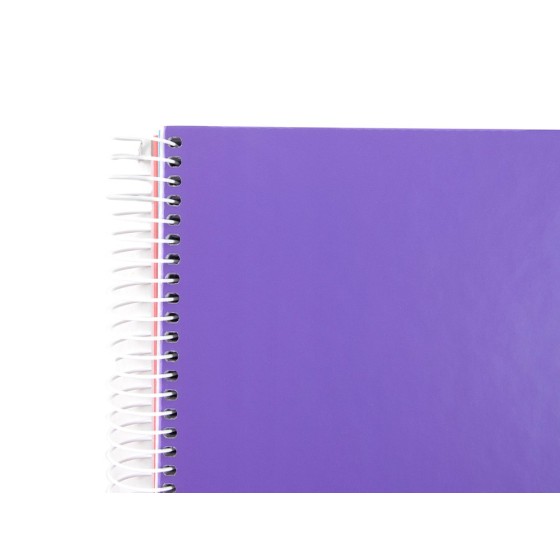 Cuaderno espiral liderpapel a4 micro jolly tapa forrada 140h 75 gr horizontal 5 bandas4 taladros colores surtidos